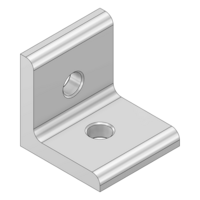 MODULAR SOLUTIONS ANGLE BRACKET<BR>30 SERIES 30MM TALL X 30MM WIDE W/HARDWARE